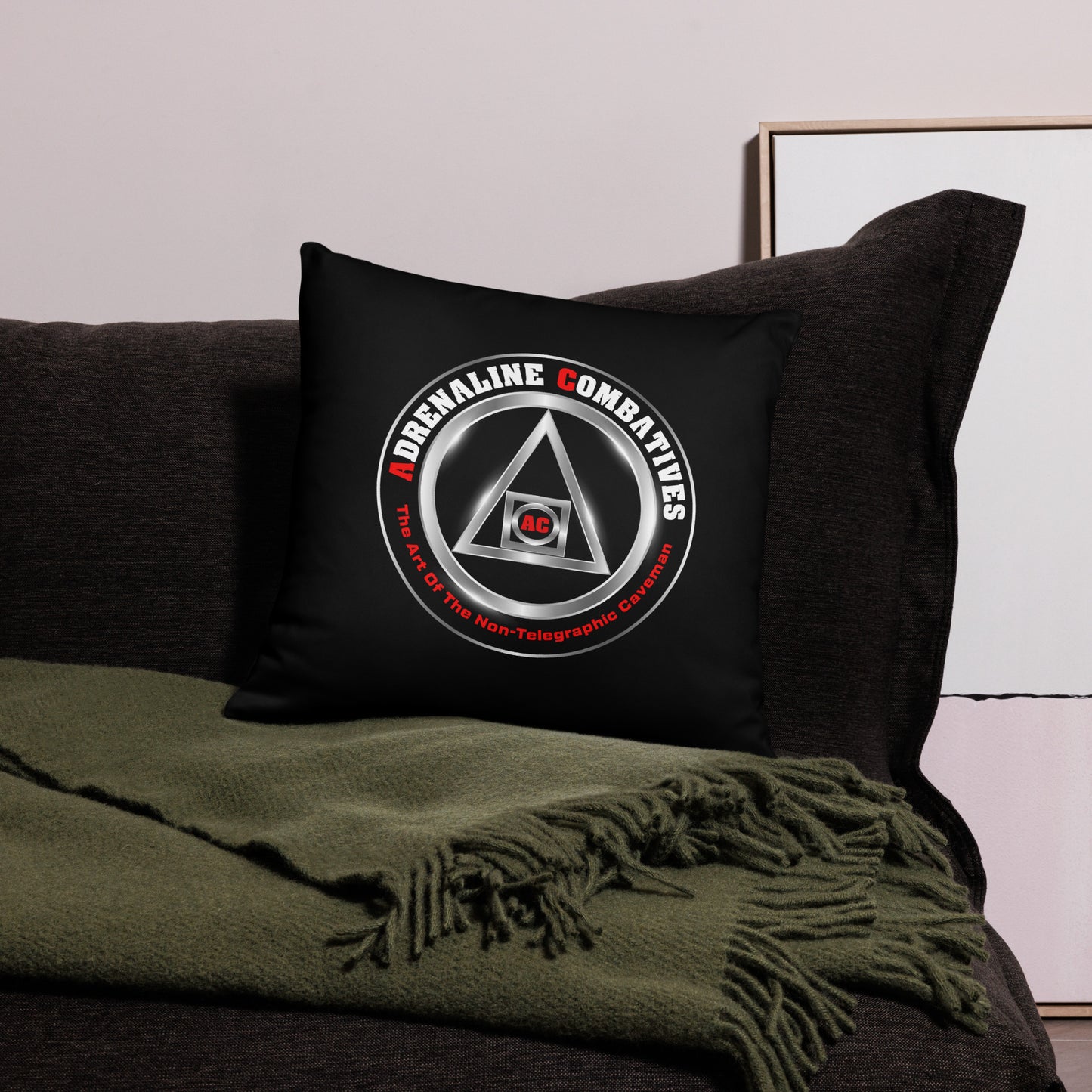 Pillow Case - Black - Adrenaline Combatives - Logo