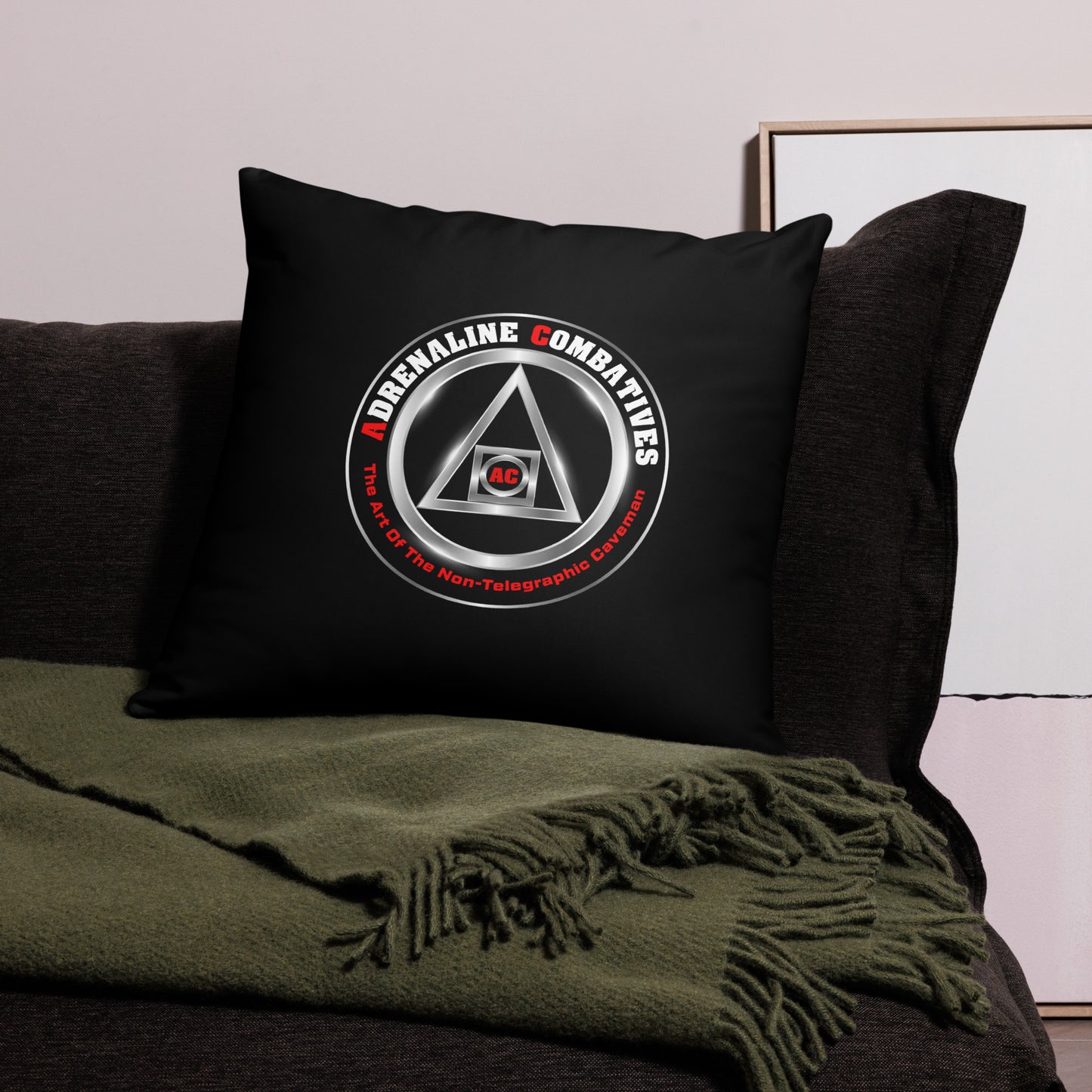 Pillow Case - Black - Adrenaline Combatives - Logo