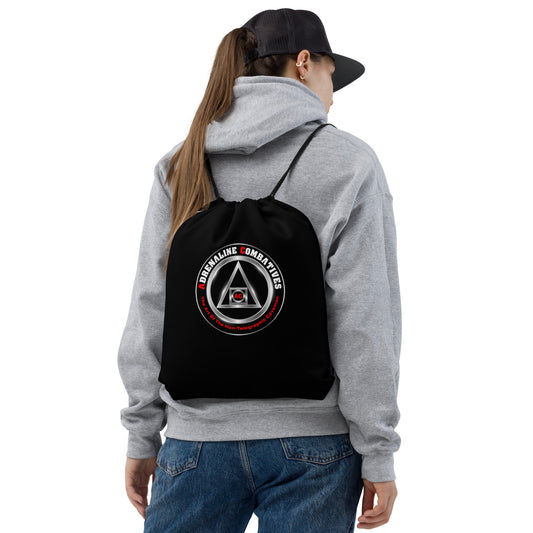 Drawstring bag - Black - Adrenaline Combatives - Logo