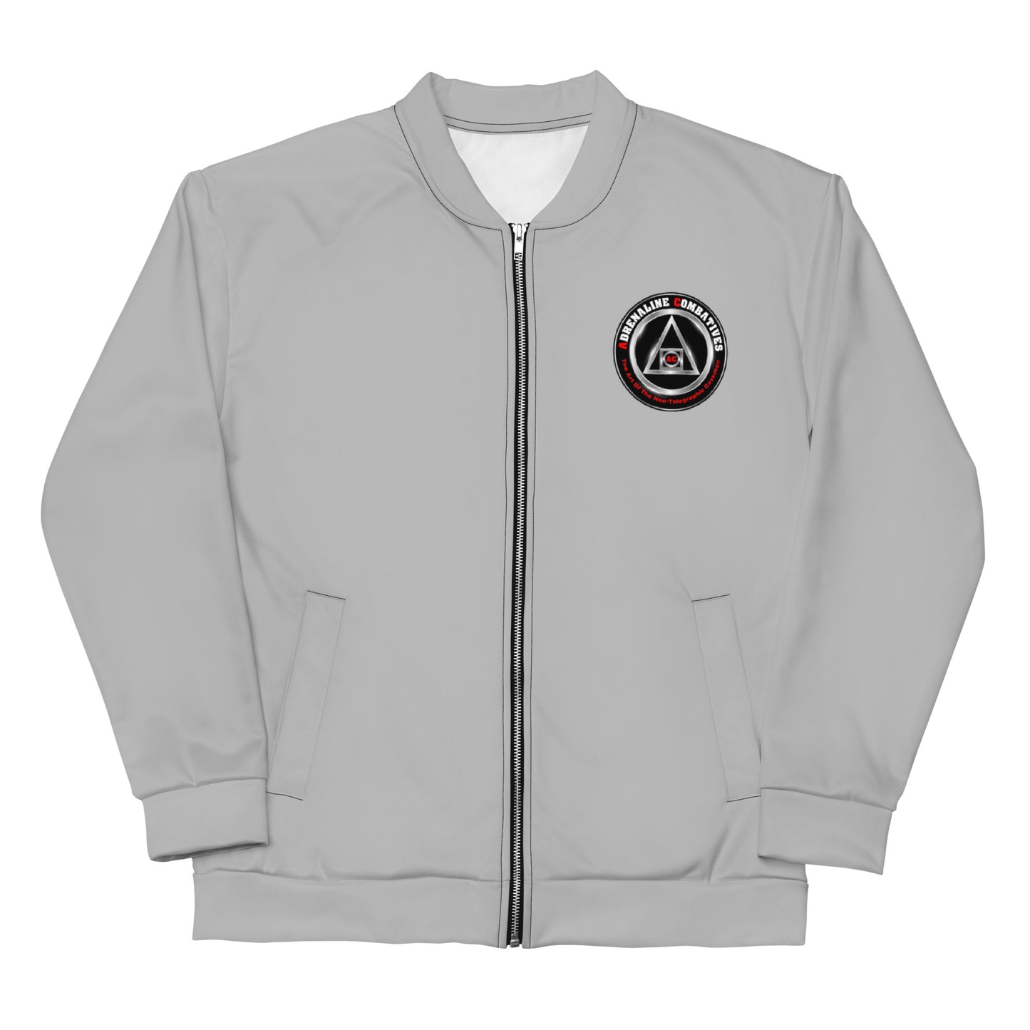 Unisex Bomber Jacket - Adrenaline Combatives - Sun Tzu Quote: "Victory is reserved for those who are willing to pay its price"