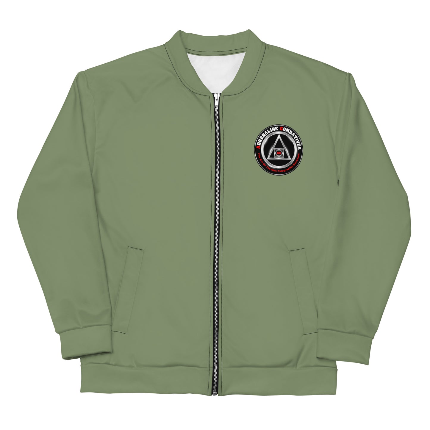 Unisex Bomber Jacket - Adrenaline Combatives - Sun Tzu Quote: "The height of strategy, is to attack your opponent's strategy"