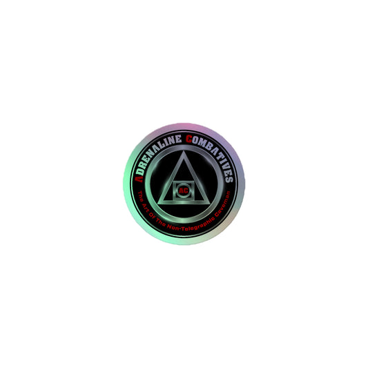 Holographic stickers - Adrenaline Combatives - logo
