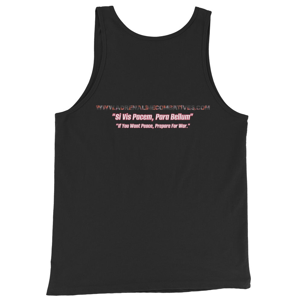 Unisex Tank Top - Adrenaline Combatives - Latin Quote: “If You Want Peace, Prepare For War."