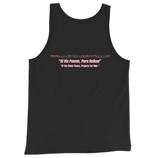 Unisex Tank Top - Adrenaline Combatives - Latin Quote: “If You Want Peace, Prepare For War."