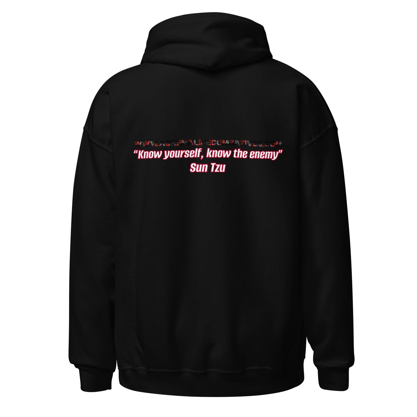 Unisex Hoodie - Adrenaline Combatives - Sun Tzu Quote: “Know yourself, know the enemy"”