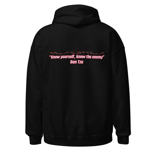 Unisex Hoodie - Adrenaline Combatives - Sun Tzu Quote: “Know yourself, know the enemy"”