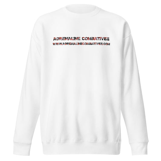 Unisex Premium Sweatshirt - Adrenaline Combatives - Logo at the back