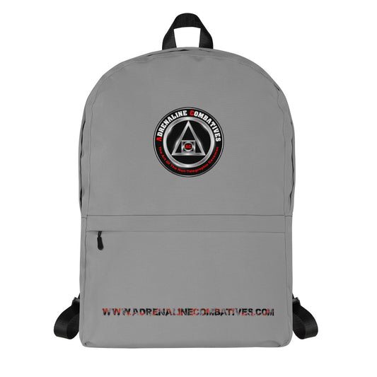 Backpack - Grey - Adrenaline Combatives - Logo