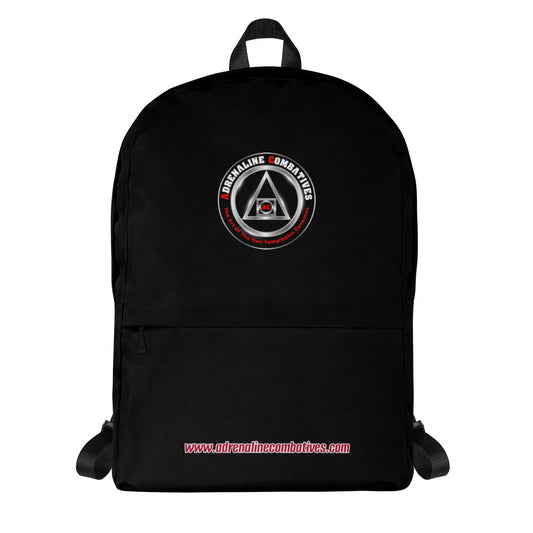 Backpack - Black - Adrenaline Combatives - Logo - Website