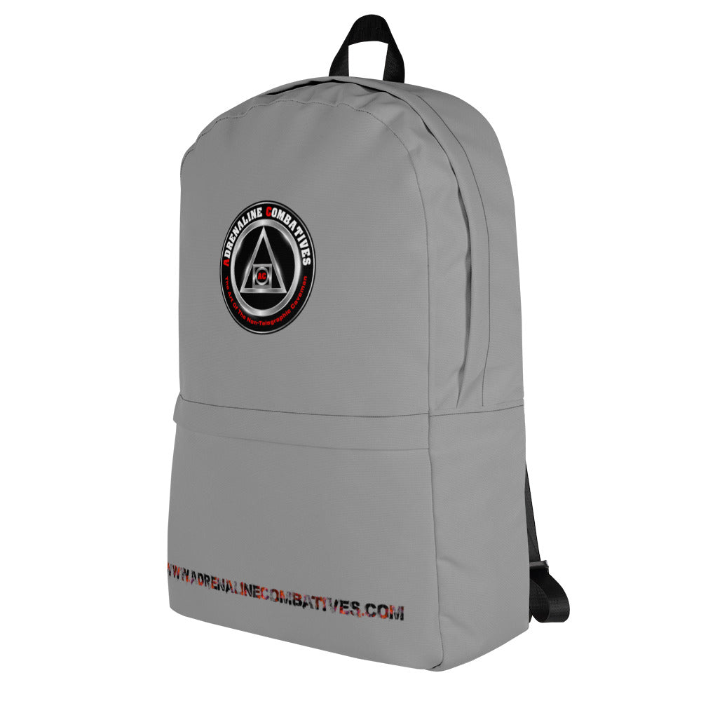 Backpack - Grey - Adrenaline Combatives - Logo