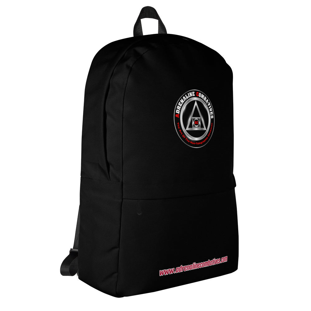 Backpack - Black - Adrenaline Combatives - Logo - Website