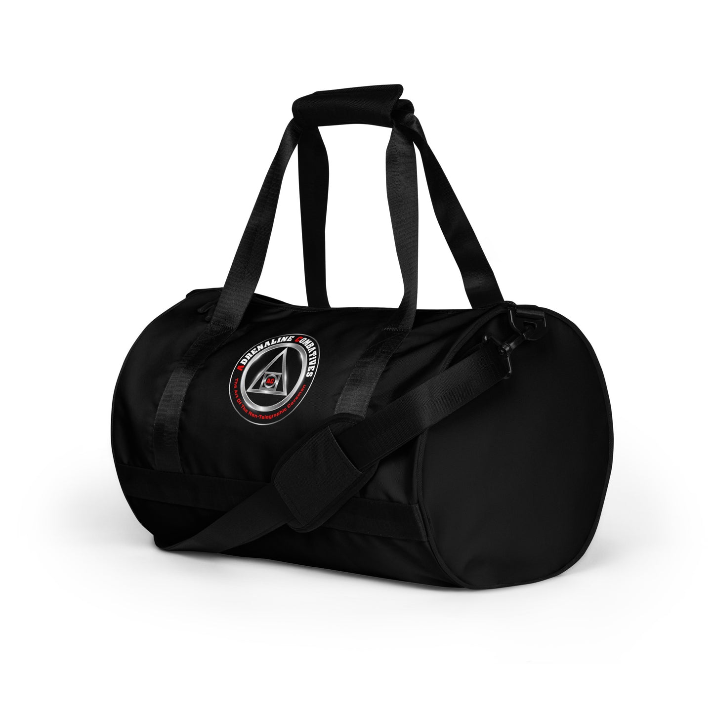 All-over print gym bag - Black - Adrenaline Combatives - Logo