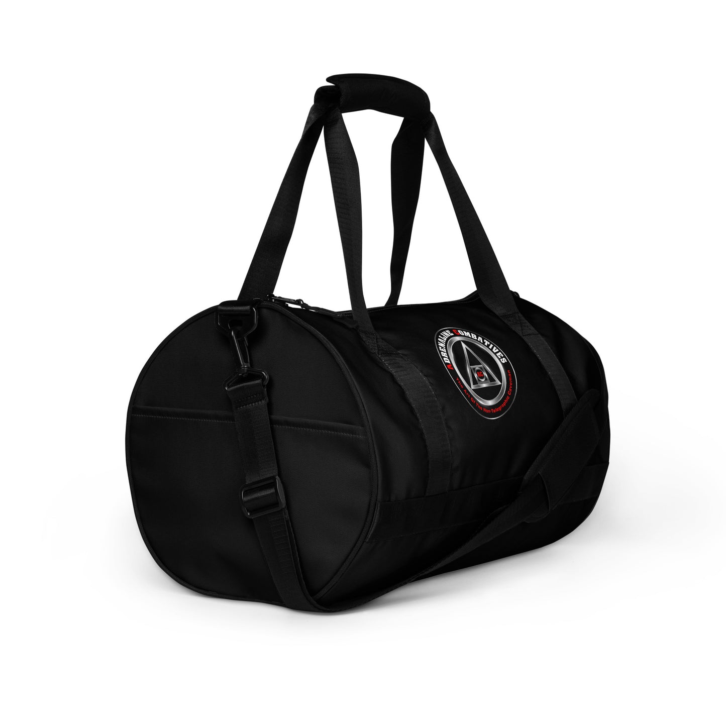 All-over print gym bag - Black - Adrenaline Combatives - Logo