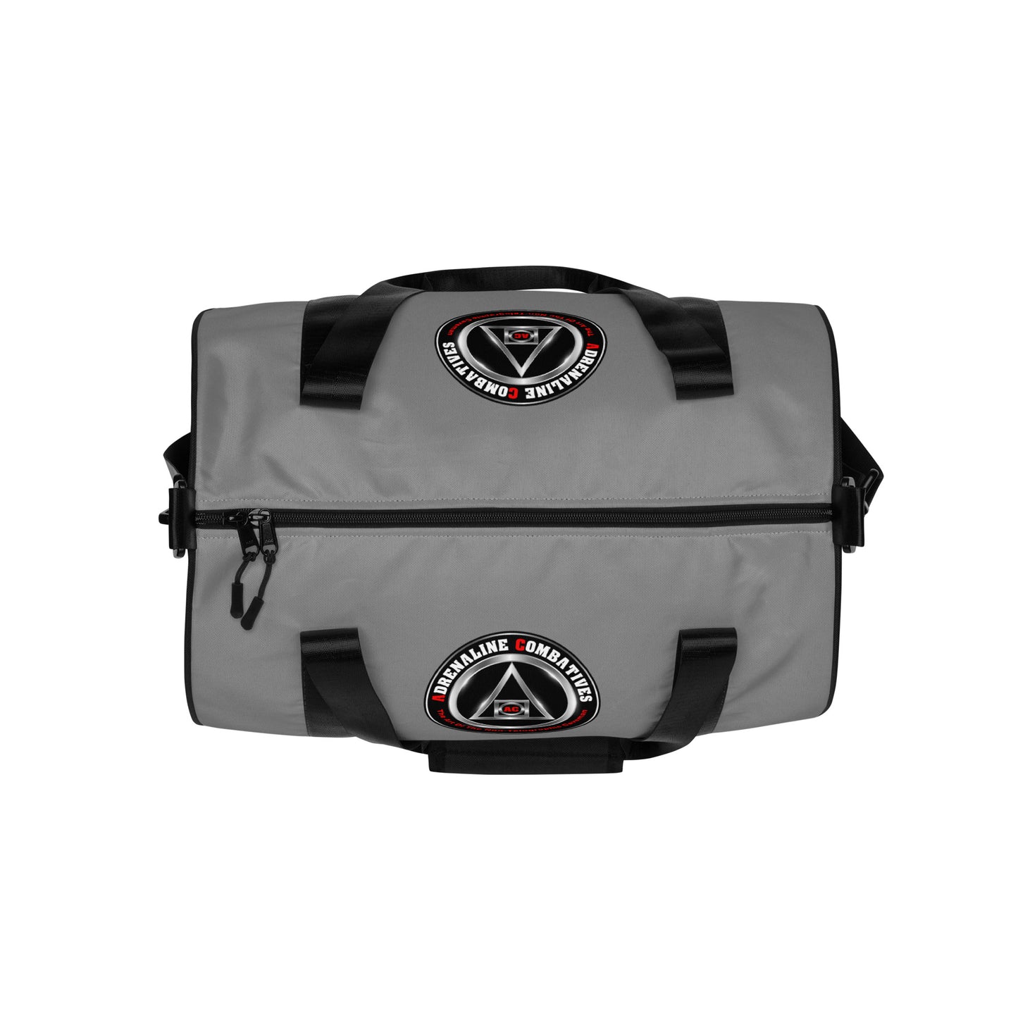 All-over print gym bag - Grey - Adrenaline Combatives - Logo