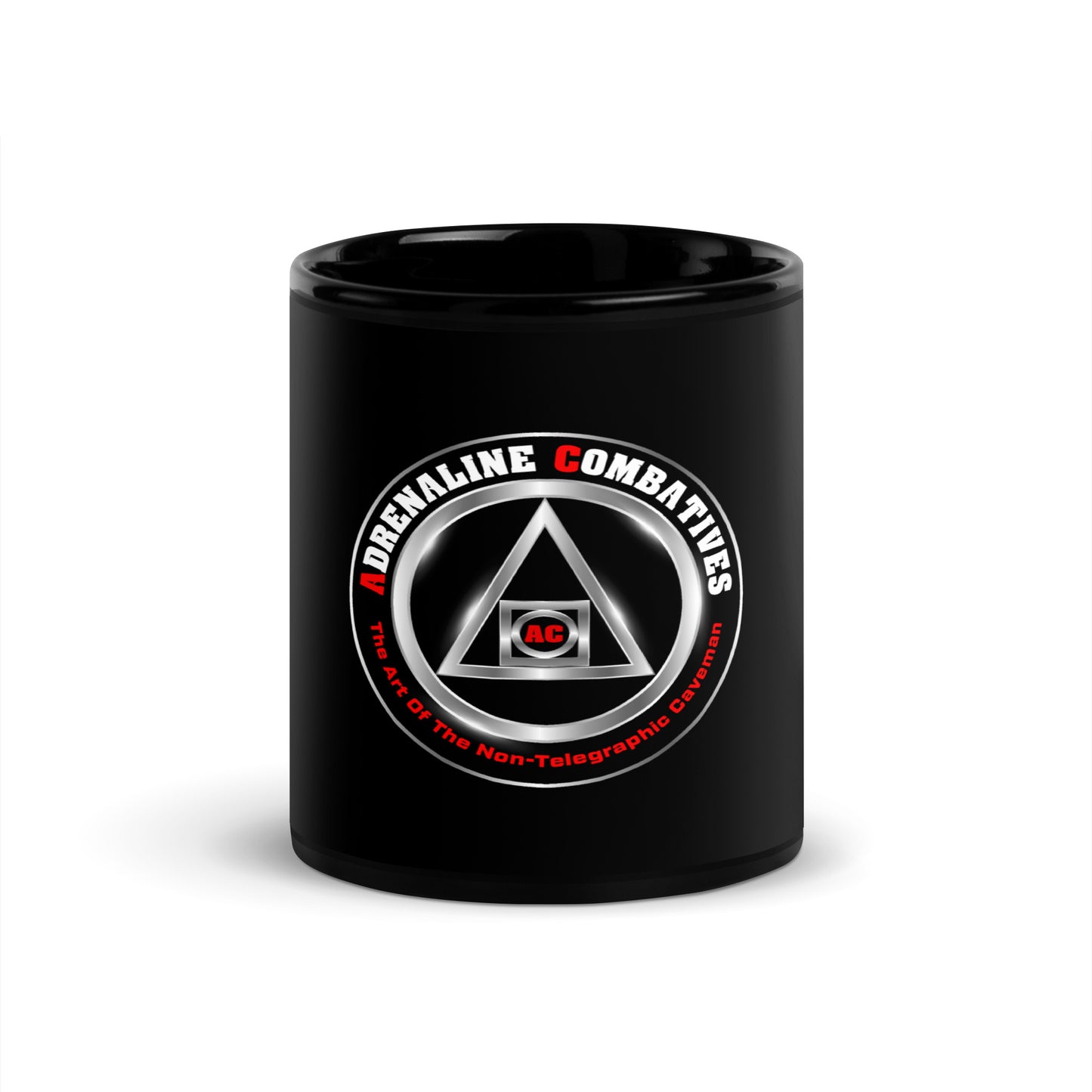 Black Glossy Mug - Adrenaline Combatives - Logo