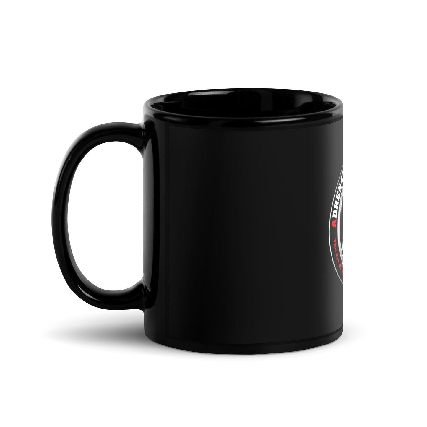 Black Glossy Mug - Adrenaline Combatives - Logo