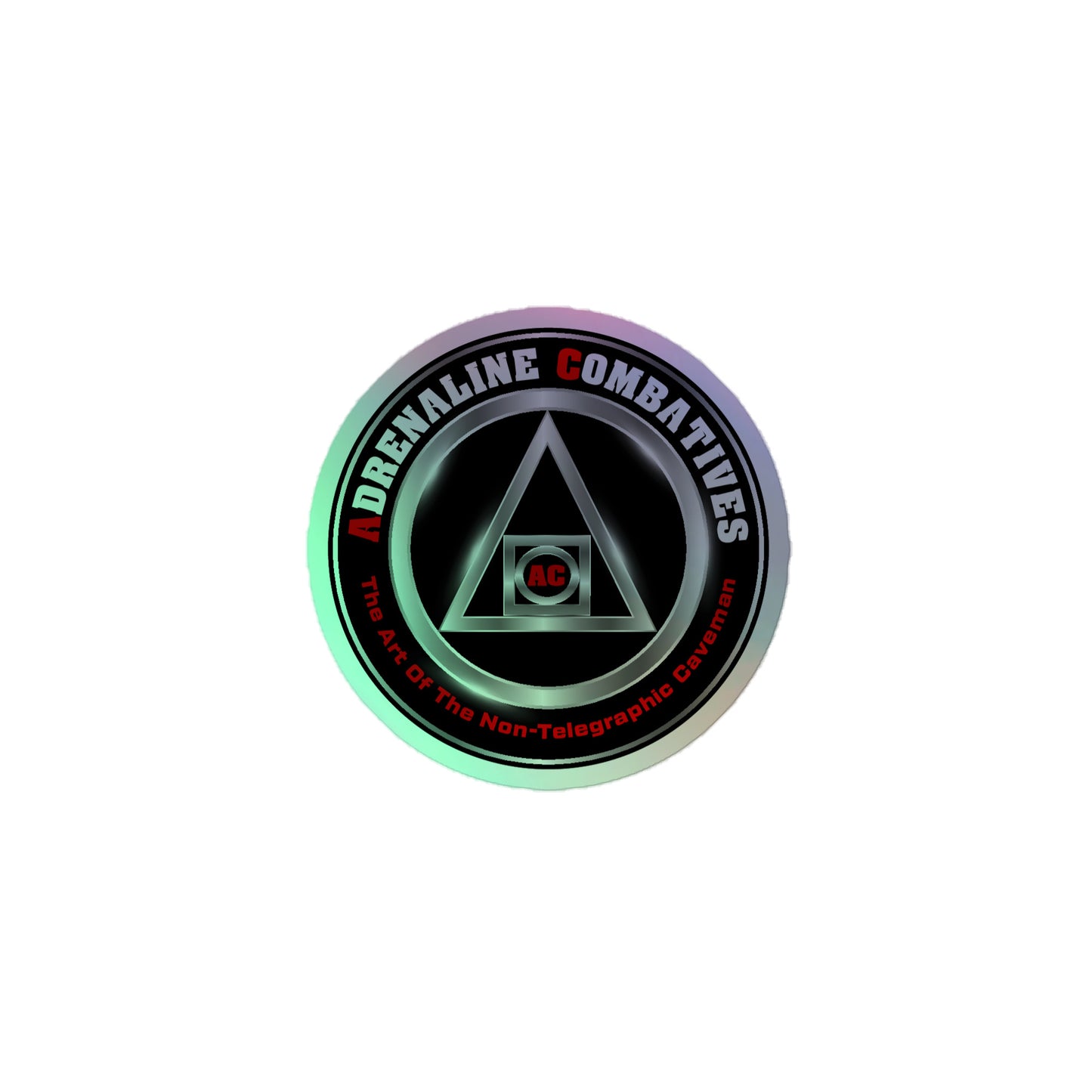 Holographic stickers - Adrenaline Combatives - logo