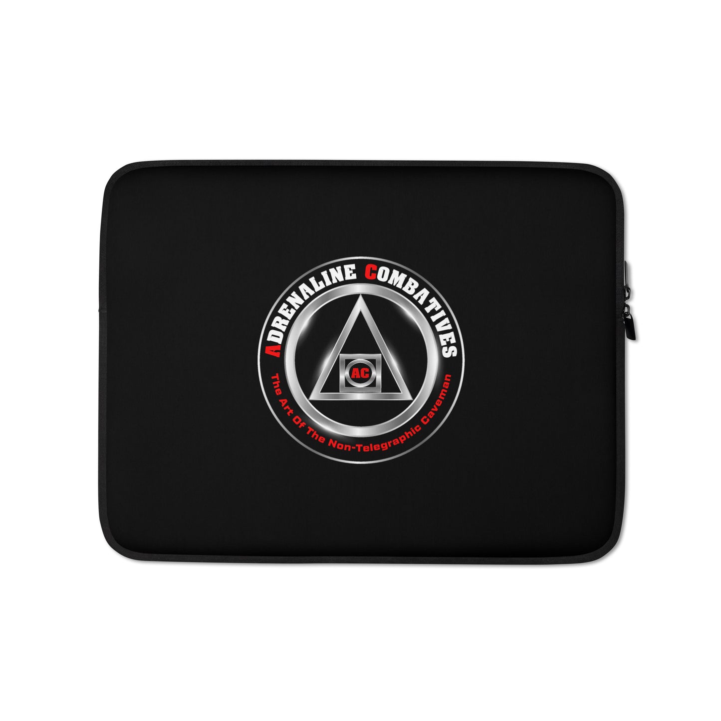 Laptop Sleeve - Black - Adrenaline Combatives - Logo