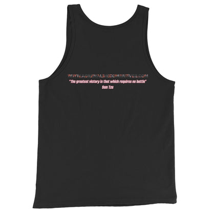 Unisex Tank Top - Adrenaline Combatives - Sun Tzu Quote: “The greatest victory is that which requires no battle”