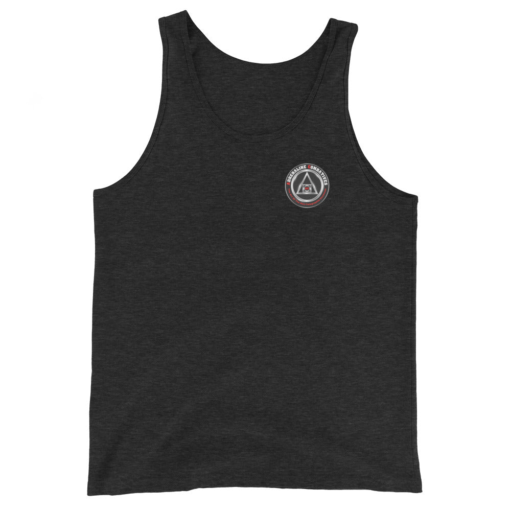 Unisex Tank Top - Adrenaline Combatives - Quote: “Never pick a fight, never run away from one”
