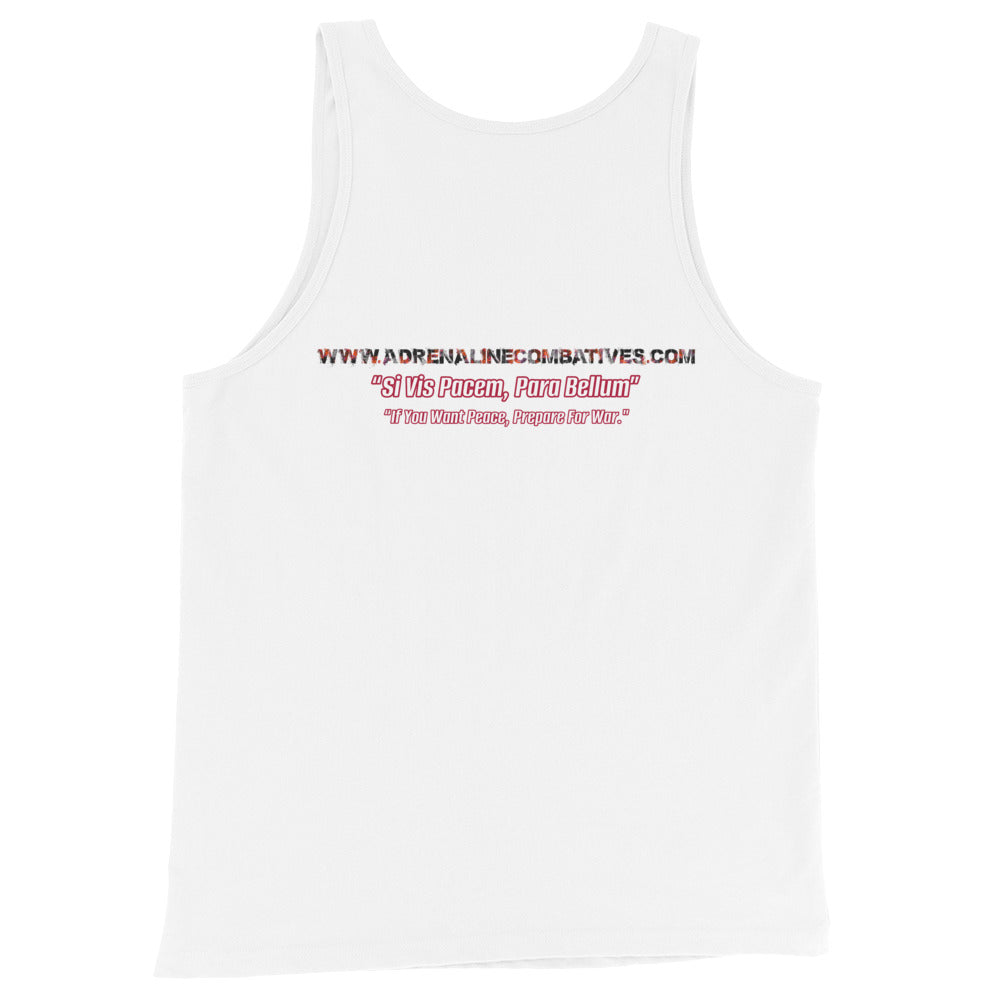 Unisex Tank Top - Adrenaline Combatives - Latin Quote: “If You Want Peace, Prepare For War."