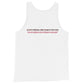 Unisex Tank Top - Adrenaline Combatives - Quote: ‘We are training to do bad things to bad people”