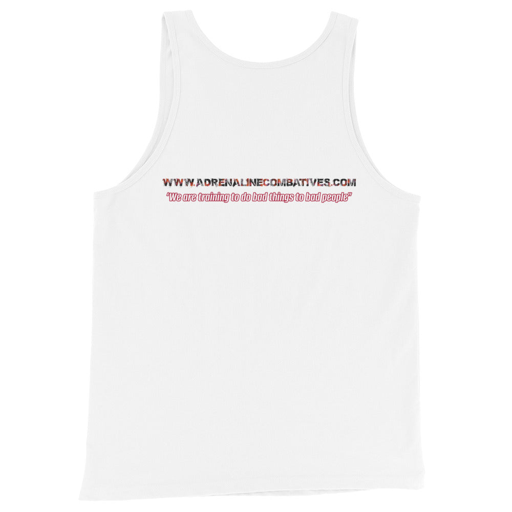 Unisex Tank Top - Adrenaline Combatives - Quote: ‘We are training to do bad things to bad people”