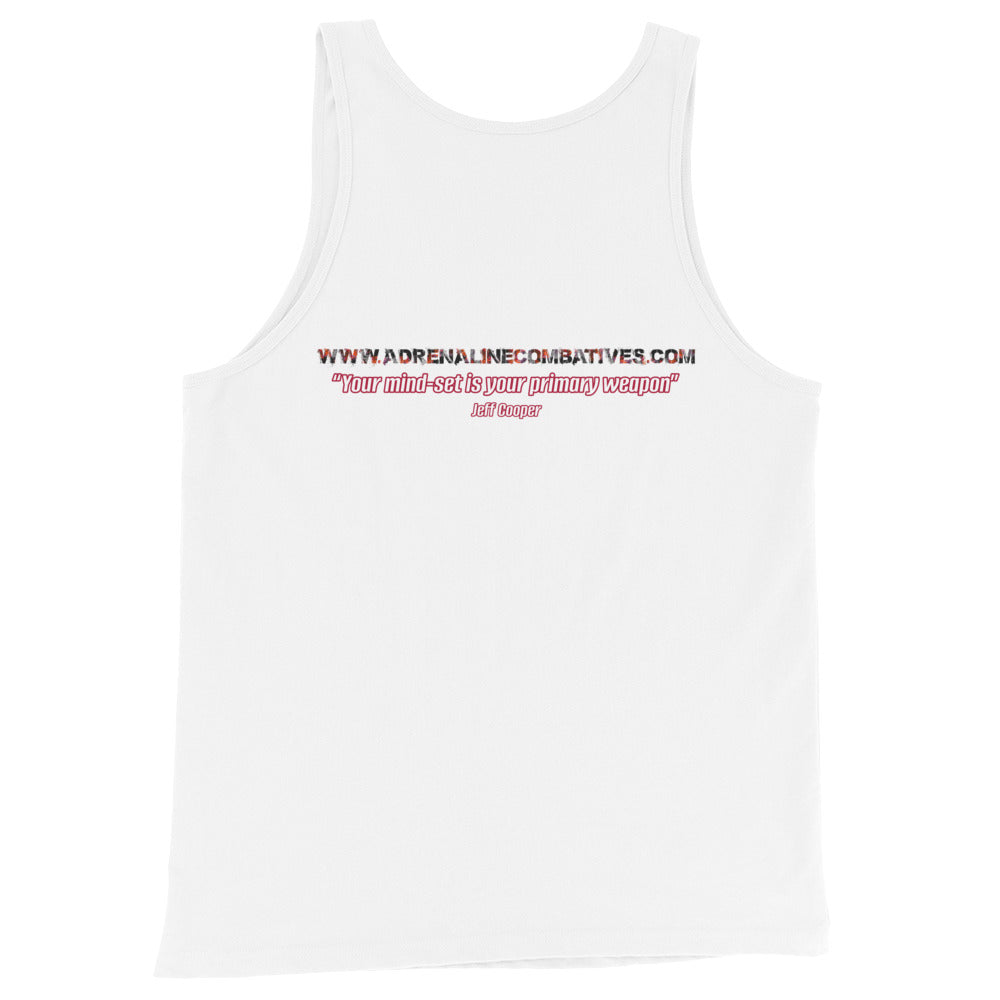 Unisex Tank Top - Adrenaline Combatives - Quote: “Your mind-set is your primary weapon”