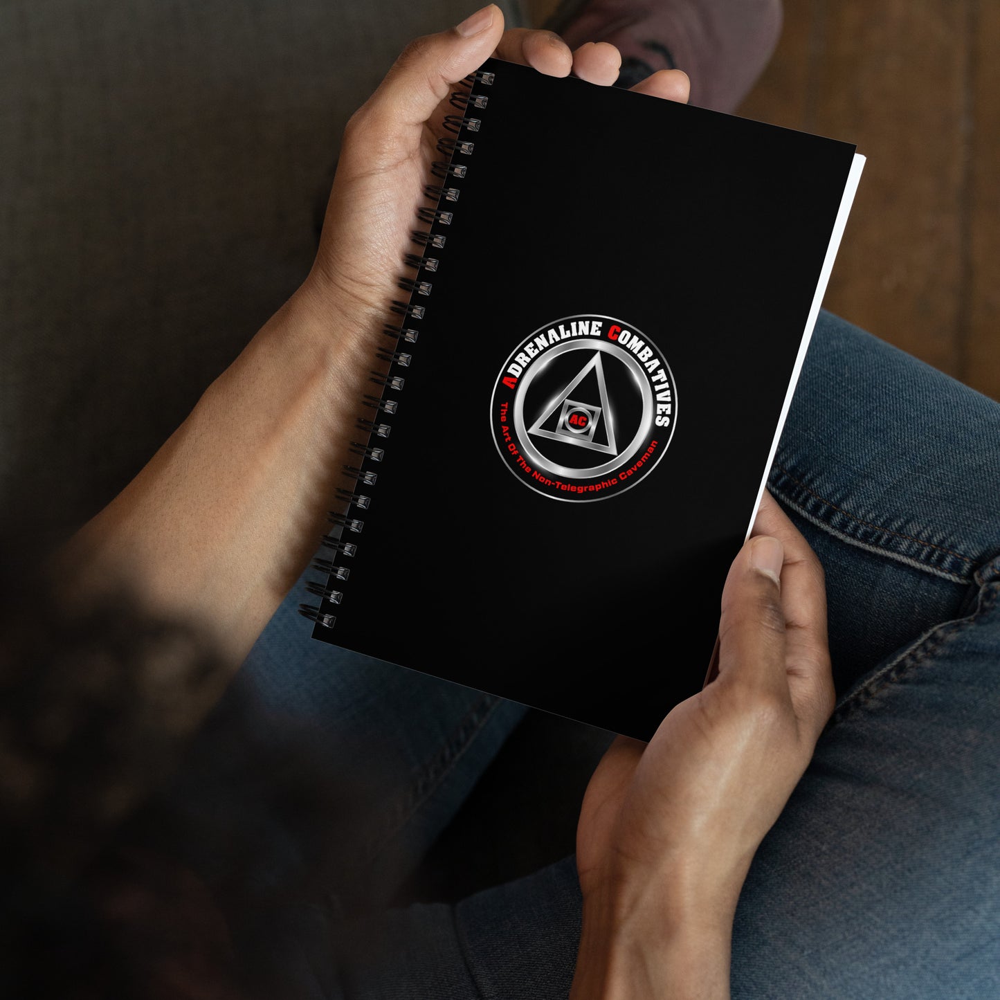 Spiral notebook - Black - Adrenaline Combatives - Logo