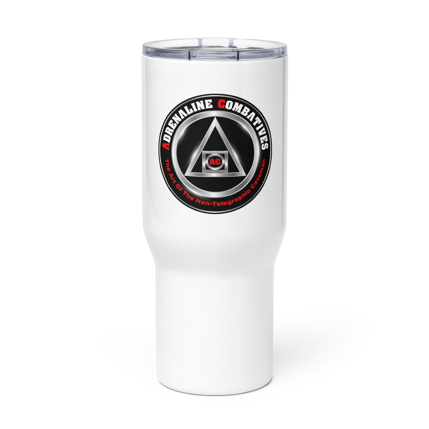 Travel mug with a handle - Adrenaline Combatives - Logo