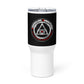 Travel mug with a handle - Black - Adrenaline Combatives - Logo