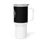 Travel mug with a handle - Black - Adrenaline Combatives - Logo