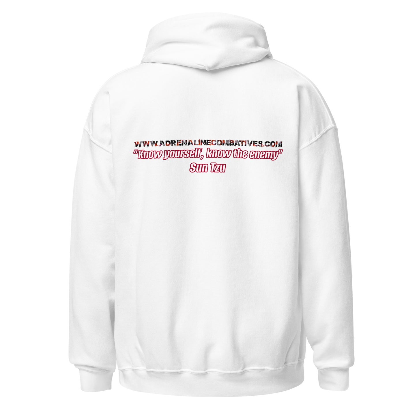 Unisex Hoodie - Adrenaline Combatives - Sun Tzu Quote: “Know yourself, know the enemy"”